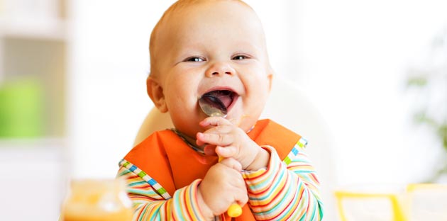 High chairs and baby food