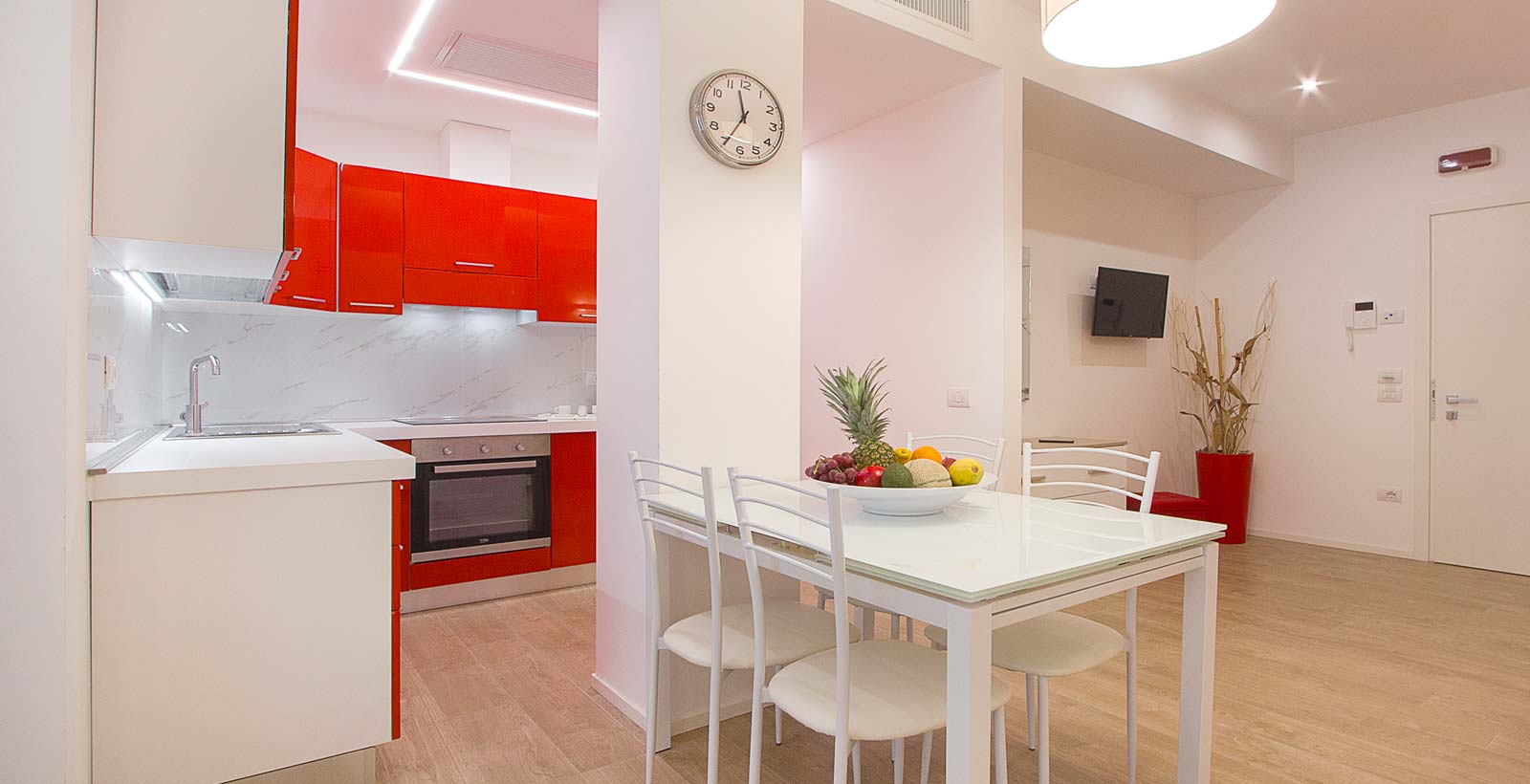 Cucina nel loft del Residence Armony